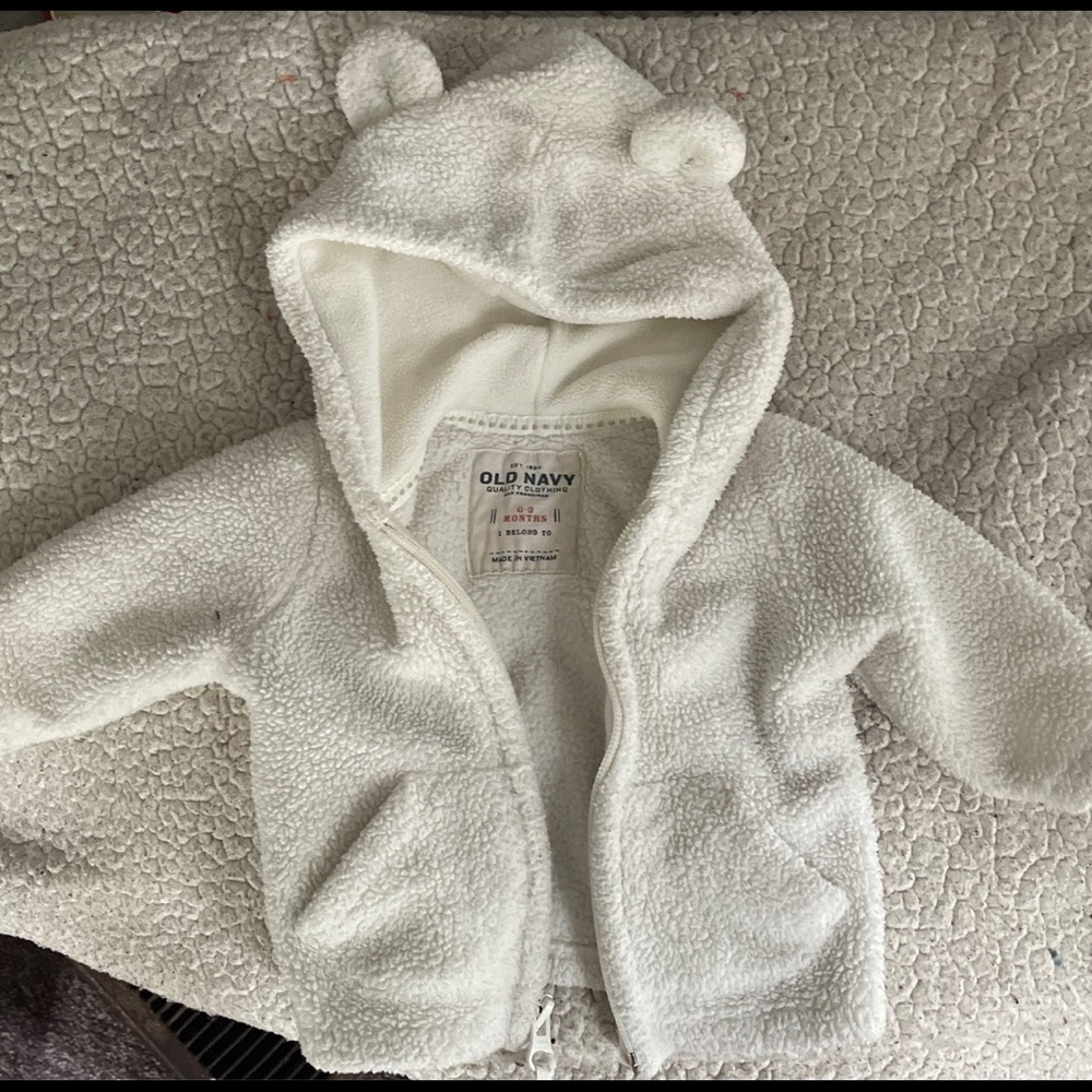 Vintage Old Navy Baby Bear Zip-up